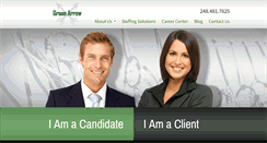 Desktop Screenshot of greenarrowstaffing.com